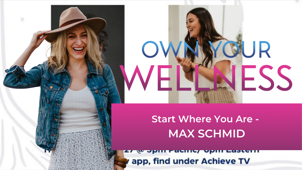 Start Where You Are - MAX SCHMID