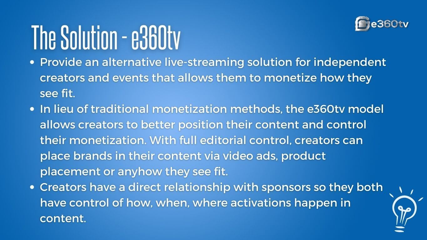 e360tv - The Solution