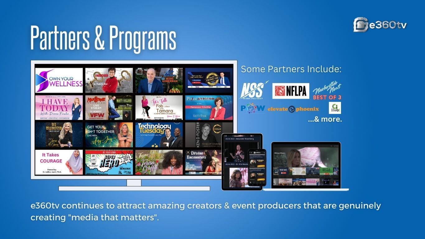 e360tv - Parners and Programs